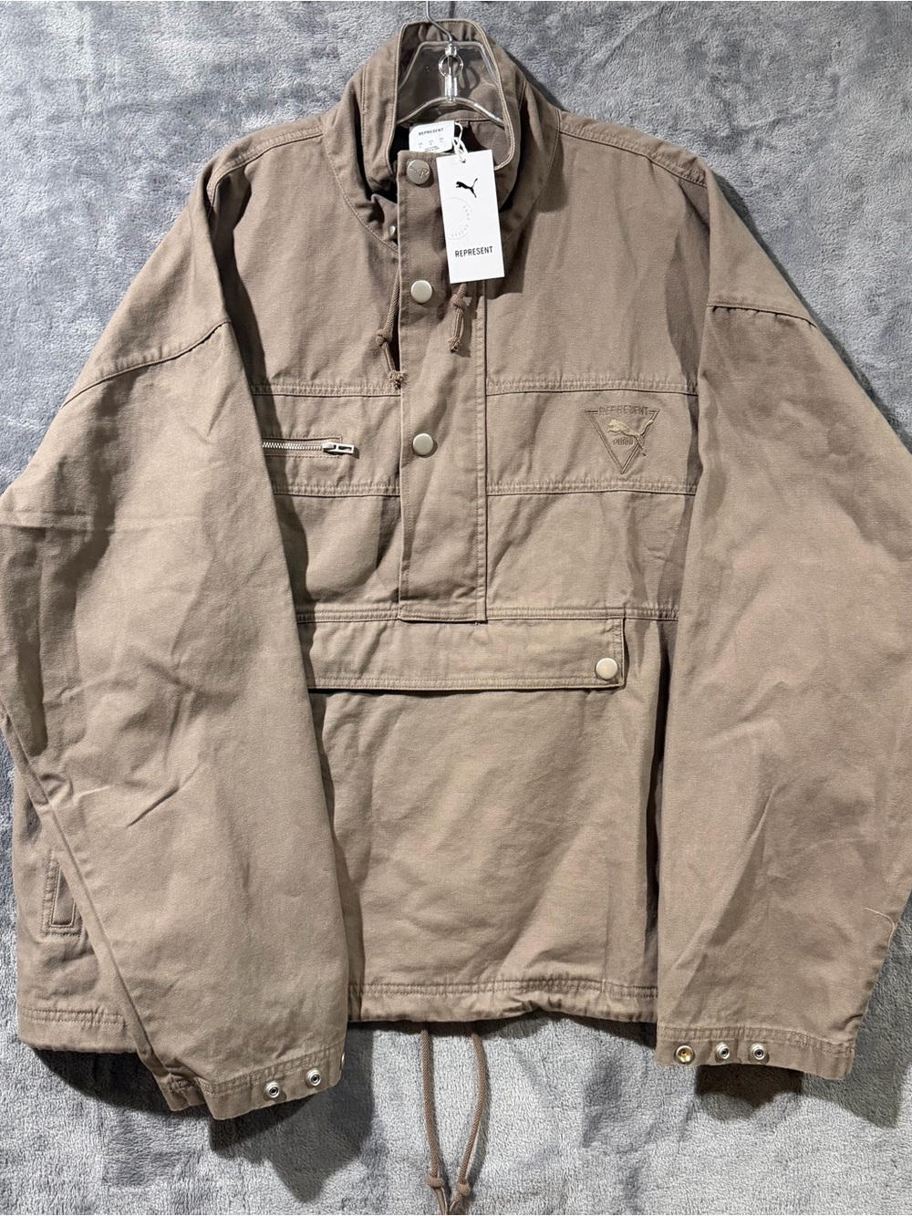 PUMA x REPRESENT Pullover Jacket Pine Bark [632541 96] Men’s Size Large $200